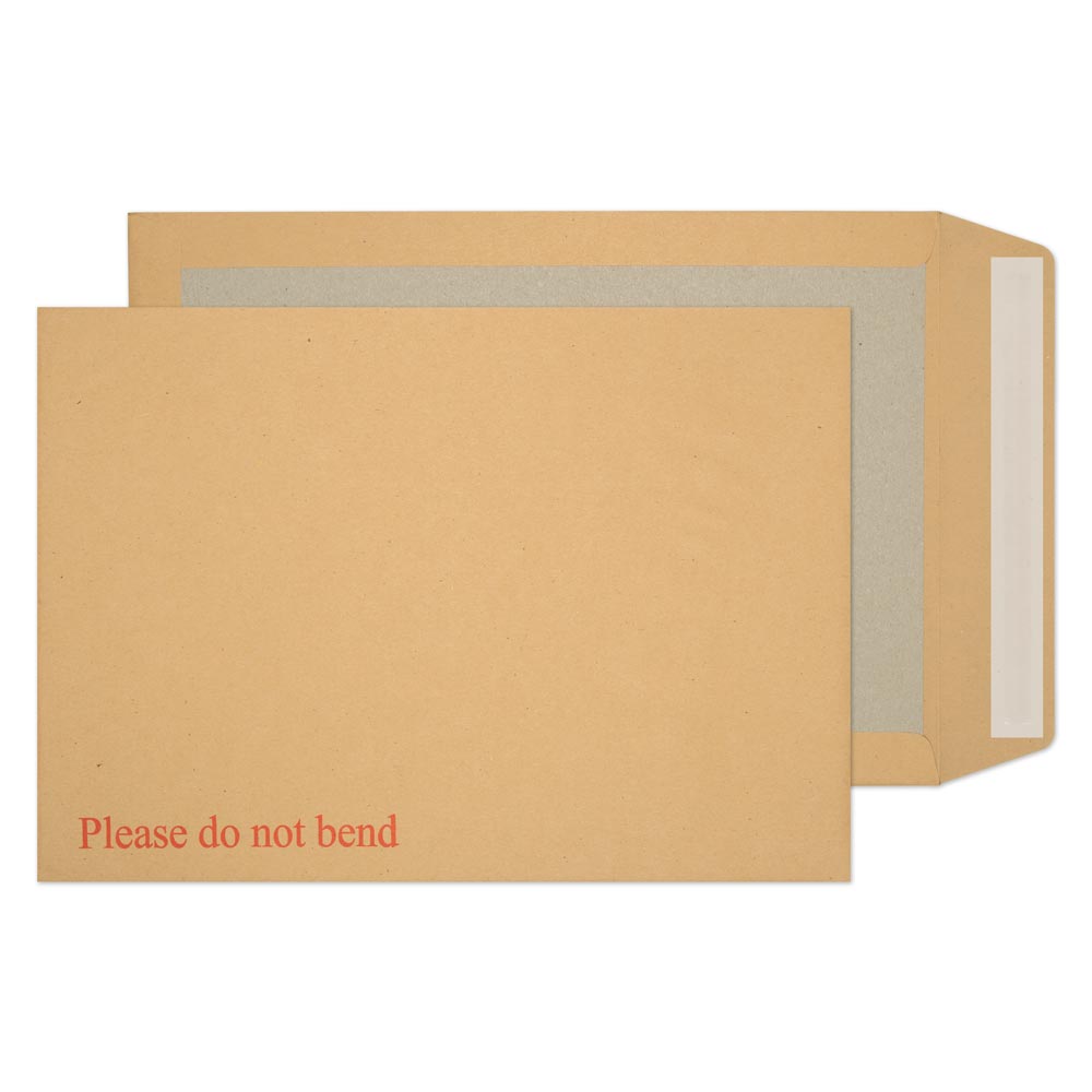 249mm x 352mm Board Back Envelopes Please Do Not Bend (Qty 125) All