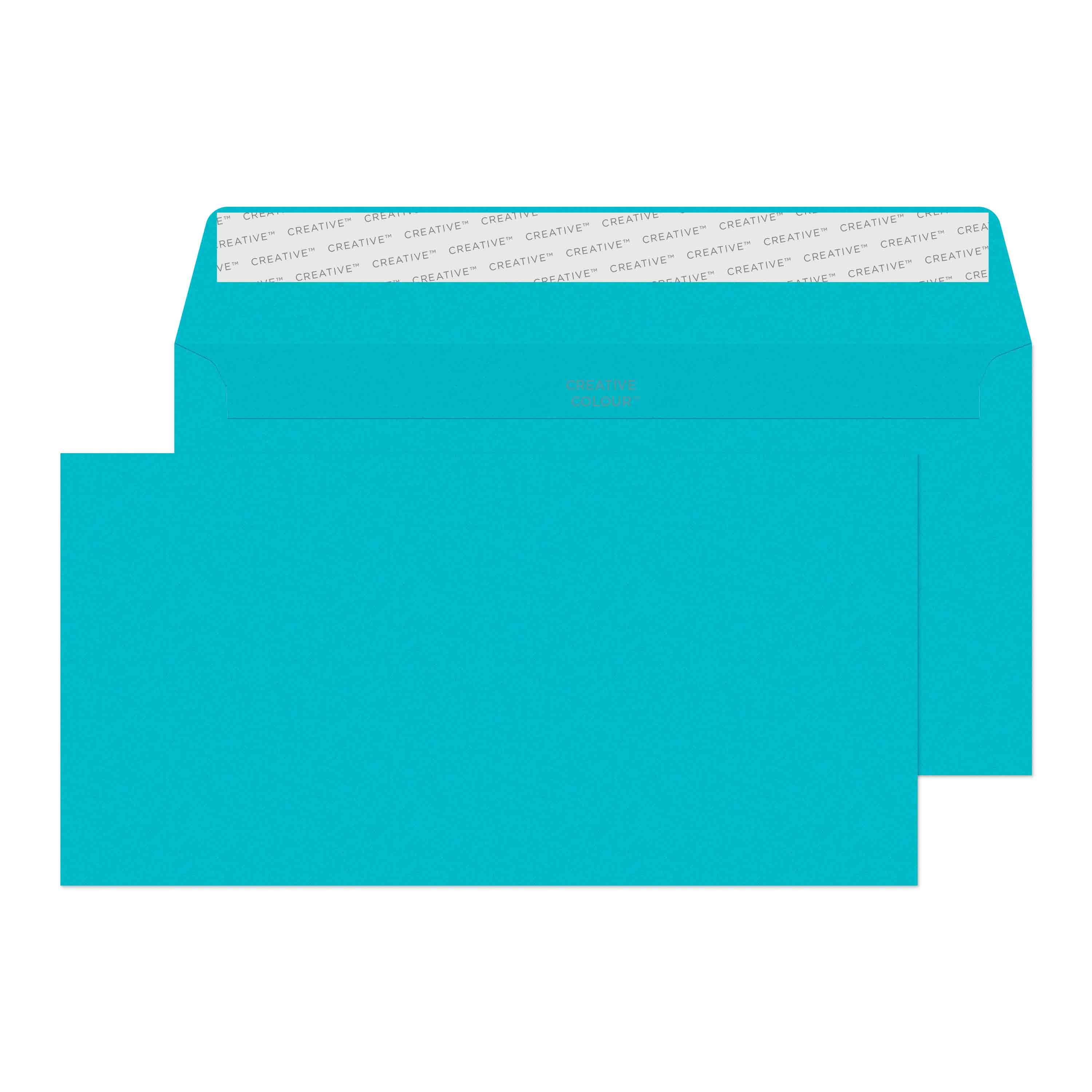 DL+ Cocktail Blue 120gsm Peel & Seal Envelopes [Qty 25] 114 x 229mm