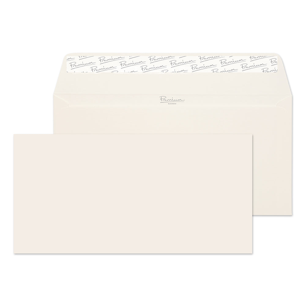 DL Oyster Wove 120gsm Peel and Seal Wallet Envelopes (Qty 500) 110mm x