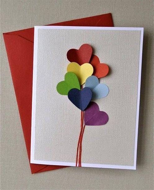Coloured Envelopes and Homemade Greeting Cards