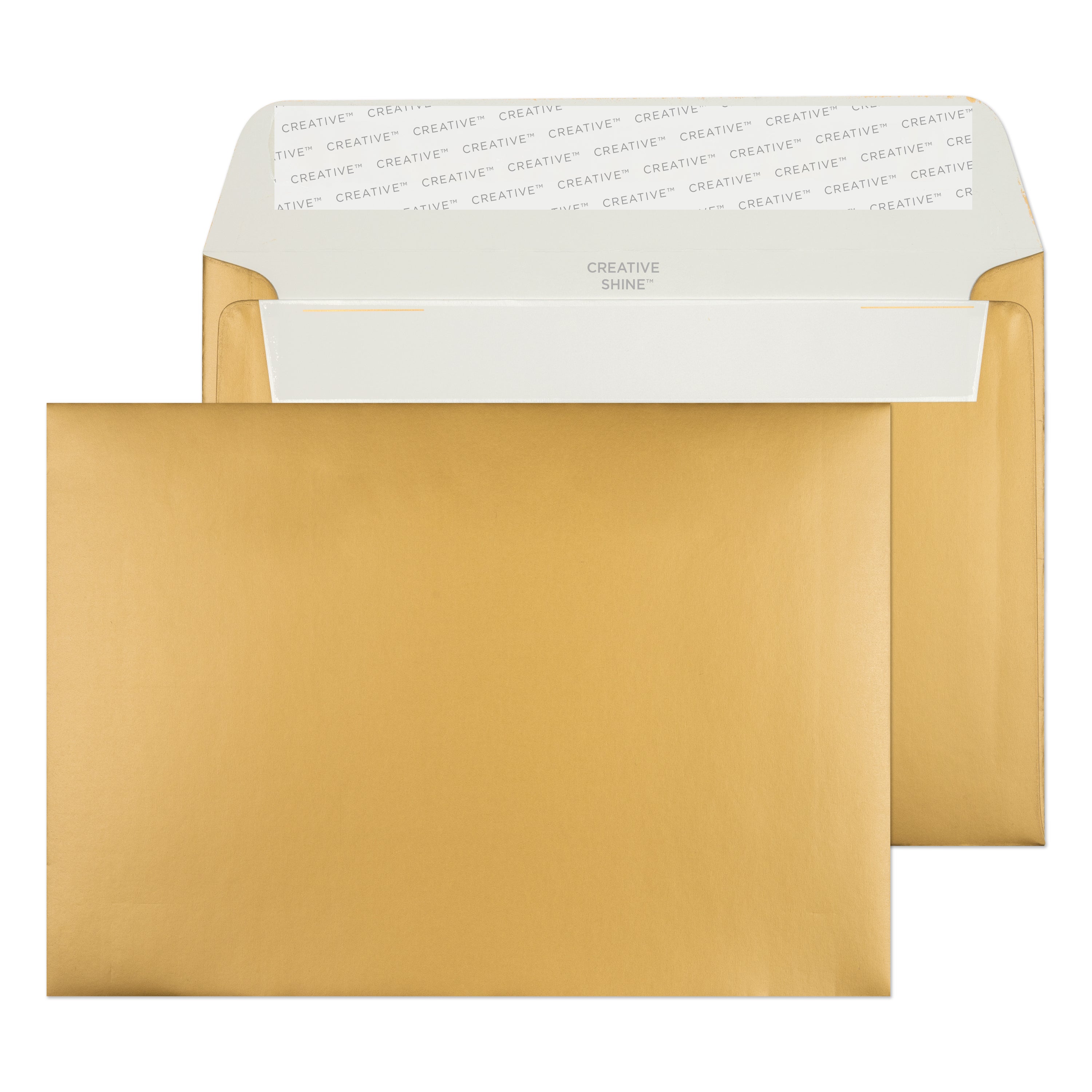 C6 Metallic Gold 130gsm Peel & Seal Envelopes (Qty 500) 114mm x 162mm