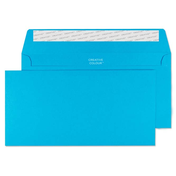 DL+ Caribbean Blue Envelopes | Blue Letter Envelopes - All Colour Envelopes