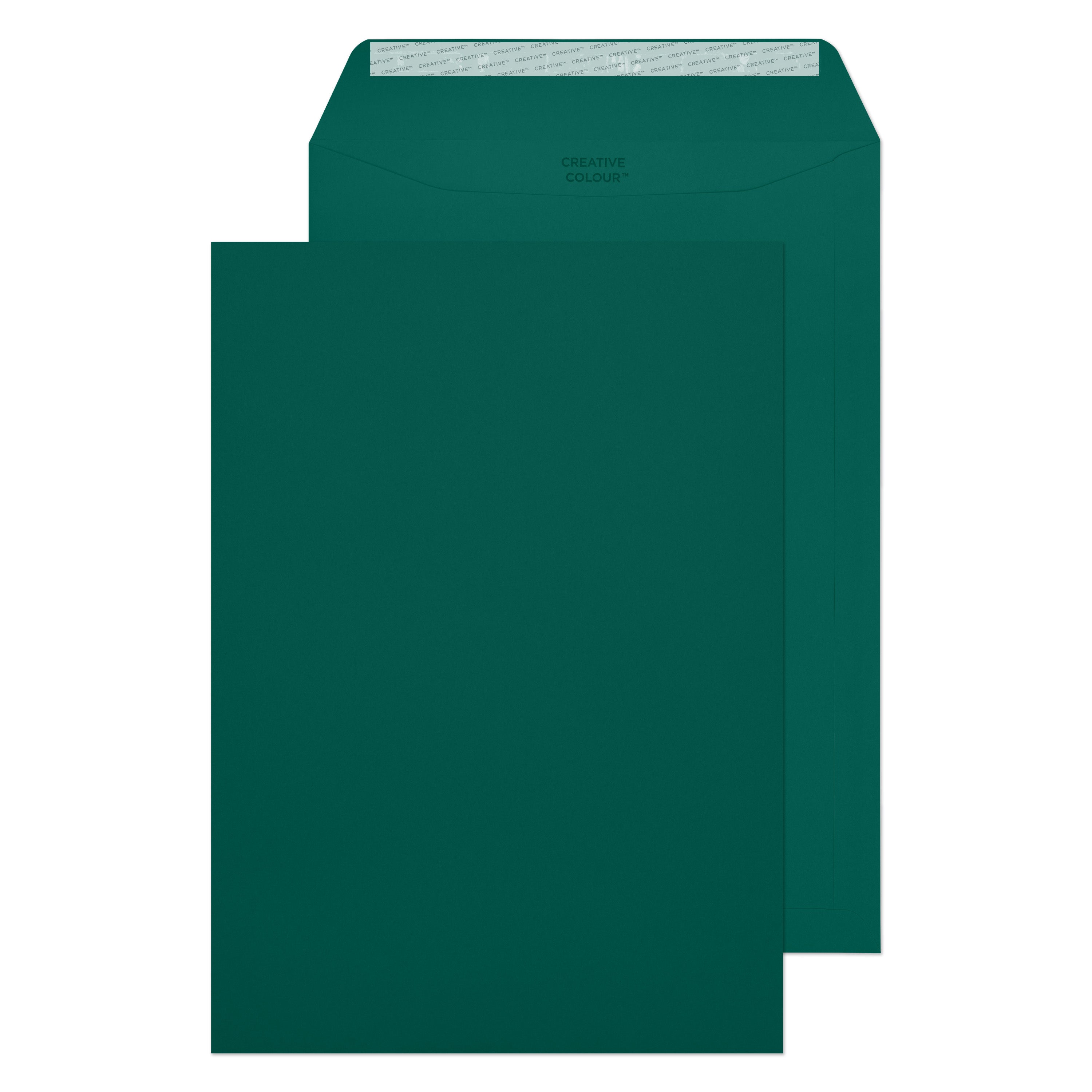 C4 British Racing Green 120gsm Peel & Seal Envelopes (Qty 250) 229mm x 324mm