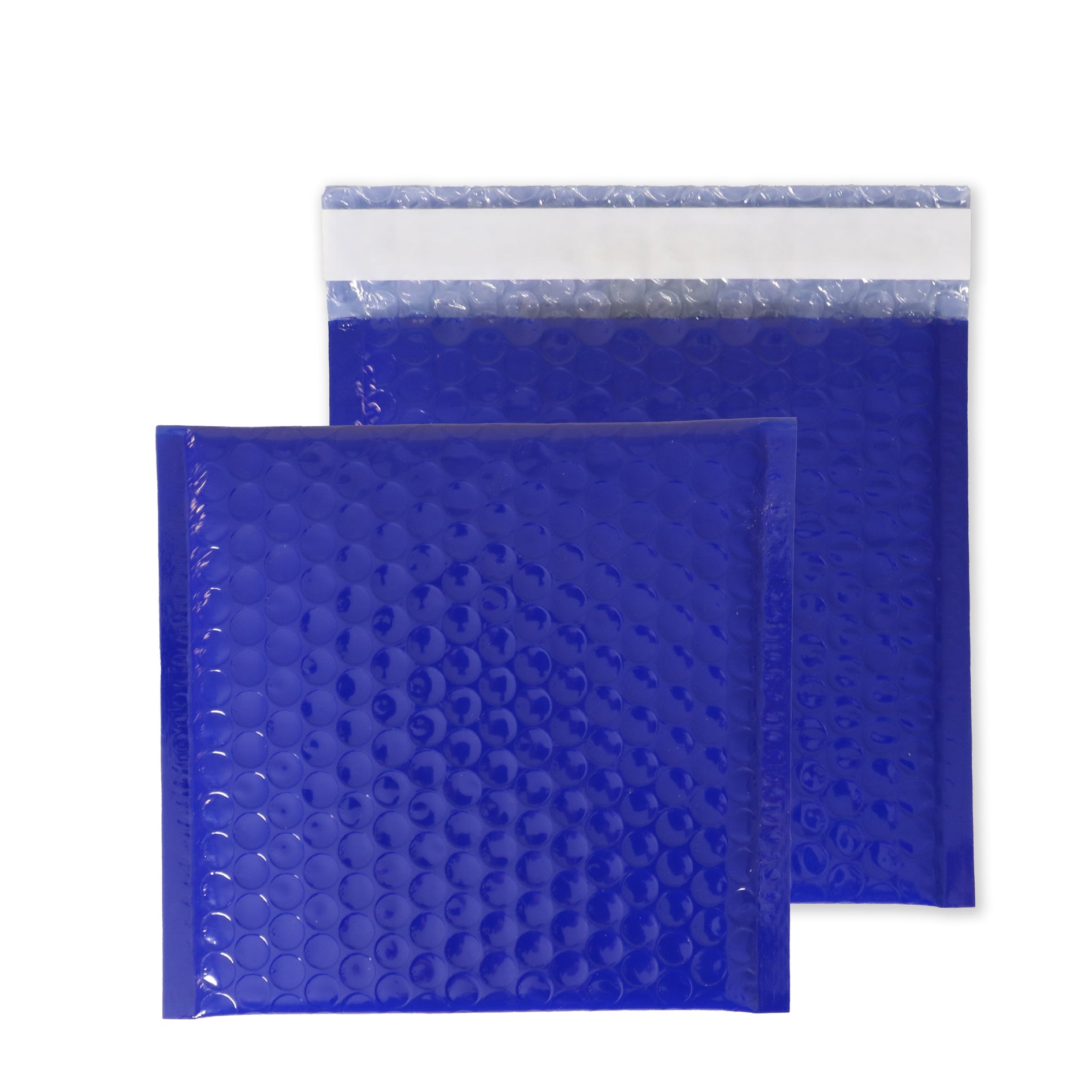 165mm x 165mm Gloss Blue Padded Bubble Envelopes (Qty 100)