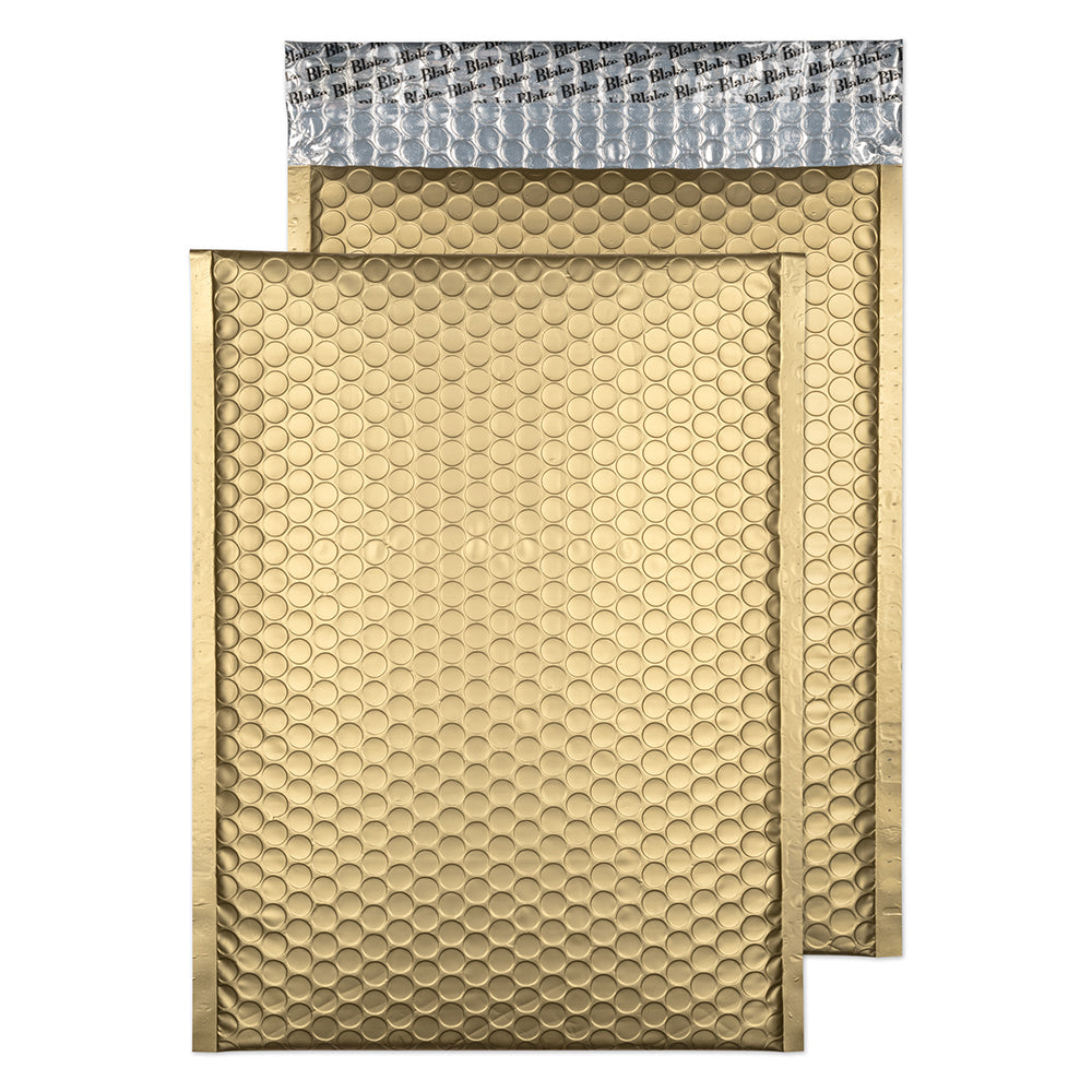 C4 Matt Gold Padded Bubble Envelopes [Qty 100] 230mm x 324mm