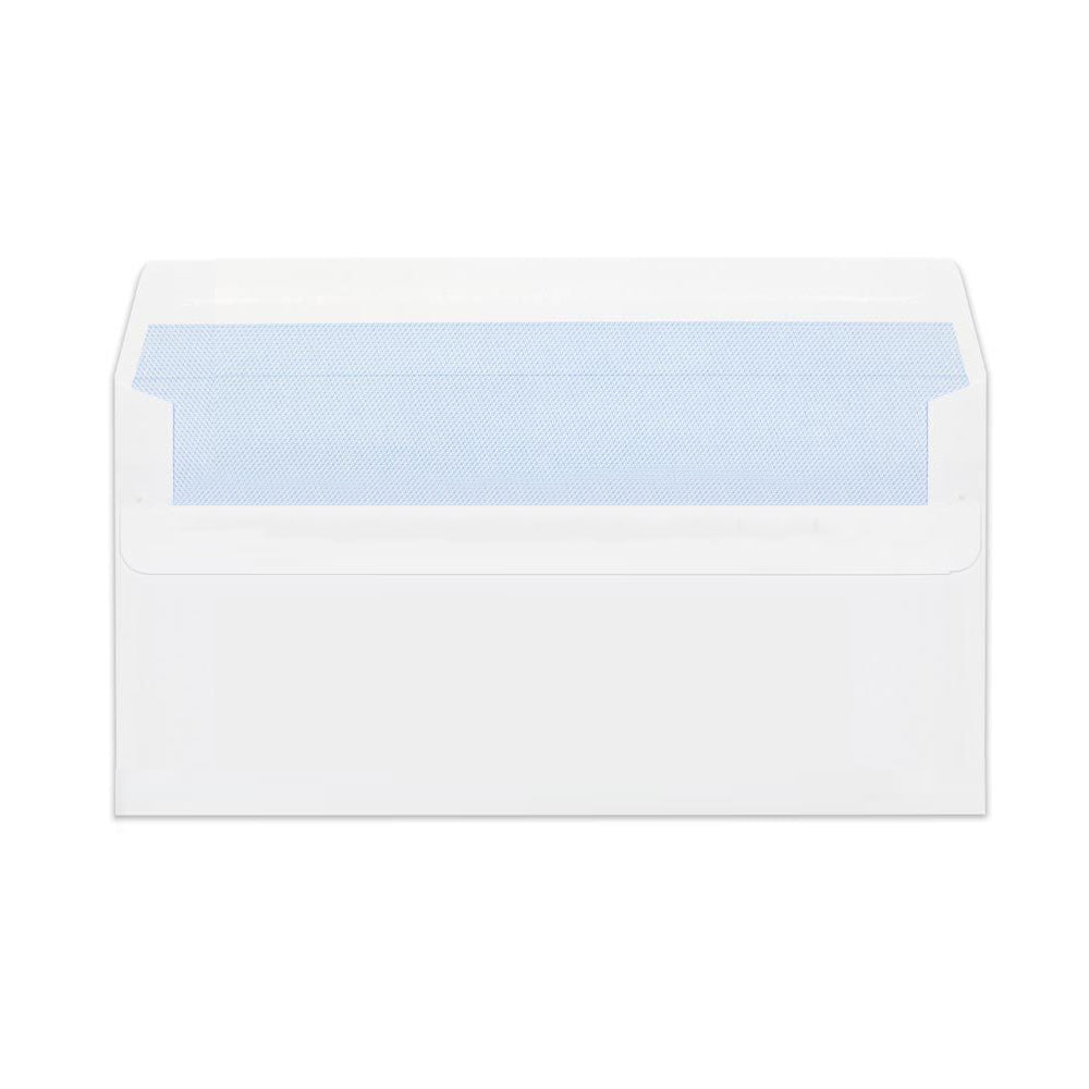 DL White 80gsm Self Seal Wallet Envelopes 110mm x 220mm (Qty 500) - All Colour Envelopes