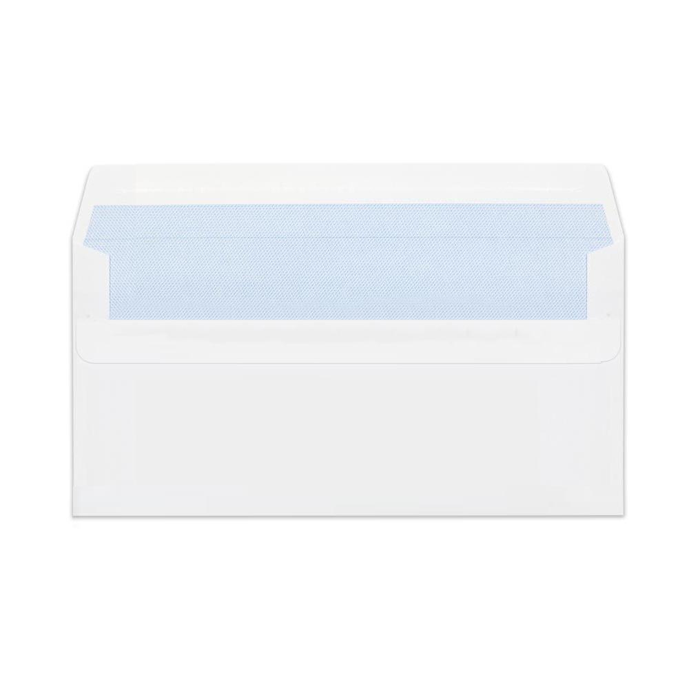 DL White 80gsm Self Seal Wallet Envelopes 110mm x 220mm (Qty 100) - All Colour Envelopes