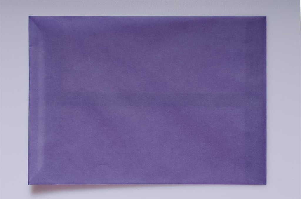 Translucent Square Purple 160 x 160 peel & seal envelopes All Colour