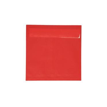 Translucent Square Red 160 x 160 peel & seal envelopes - All Colour Envelopes