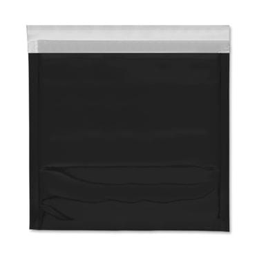 165 x 165 Black Foil Postal Envelopes / Bags [Qty 250] - All Colour Envelopes
