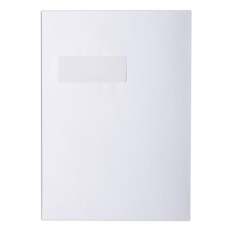 C4 White Tear Resistant Window Peel & Seal Envelopes [Qty 125] 229 x 324mm - All Colour Envelopes