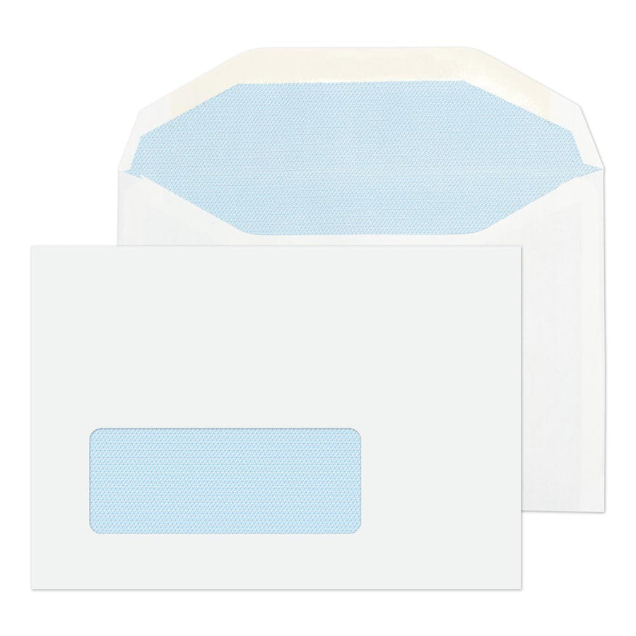 Express Mail Window Envelope C6 Mailer Gummed Window White 80gsm Envelopes (Qty 1000) 114mm x 162mm ...