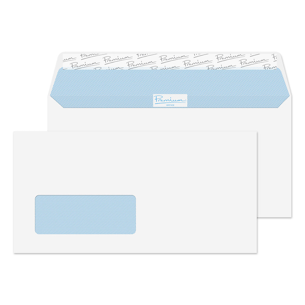 Wallet Envelop DL Ultra White Wove 120gsm Peel & Seal Window Wallet Envelopes (Qty 50 ...