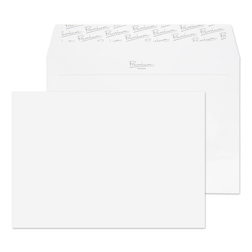 162 x 229 C5 Diamond White Smooth 120gsm Peel and Seal Wallet Envelope