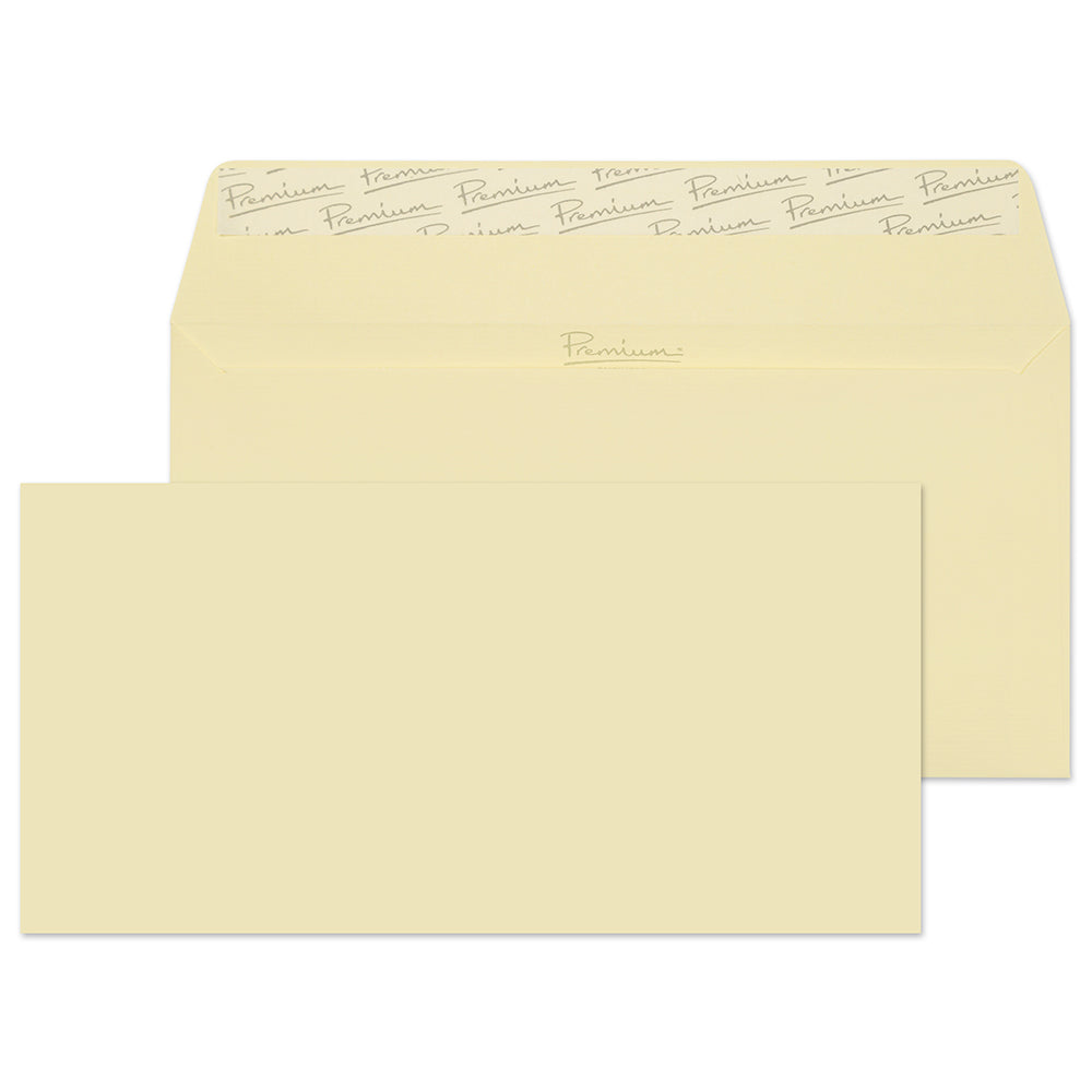DL Vellum Wove 120gsm Peel & Seal Wallet Envelopes (Qty 500) 110mm x 2 ...