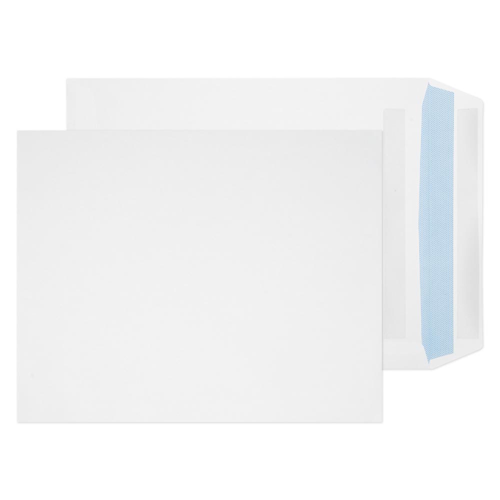 270mm x 216mm White 100gsm Self Seal Pocket Envelopes (Qty 250) - All ...
