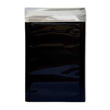 DL Black Foil Postal Envelopes / Bags [Qty 250] 114 x 229mm - All Colour Envelopes