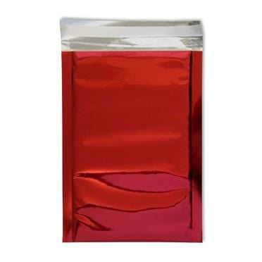 DL Red Foil Postal Envelopes / Bags [Qty 250] 114 x 229mm - All Colour Envelopes