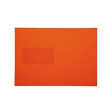 C5 Sunset Orange Window 100gsm Peel & Seal Envelopes [Qty 250] 162 x 229mm - All Colour Envelopes