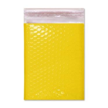 C5+ Gloss Yellow Padded Bubble Envelopes [Qty 100] 180mm x 250mm - All Colour Envelopes