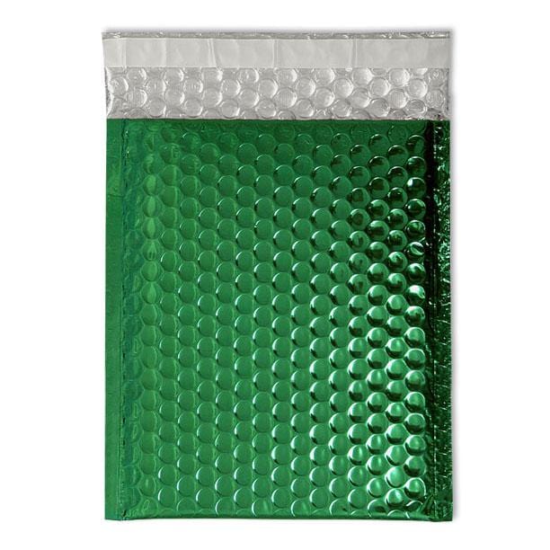 C5+ Metallic Green Padded Bubble Envelopes [Qty 100] 180mm x 250mm - All Colour Envelopes