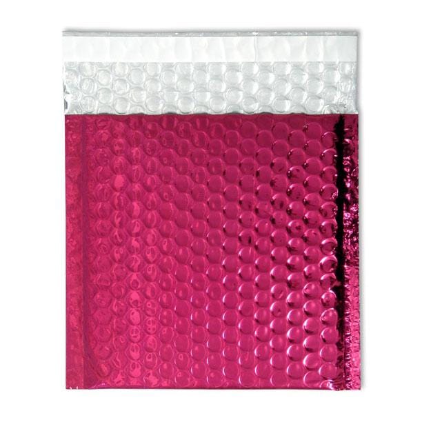 Metallic Hot Pink Square Padded Bubble Envelopes [Qty 100] 230mm x 230mm - All Colour Envelopes