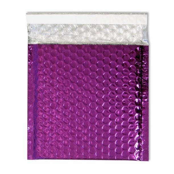 Metallic Purple Square Padded Bubble Envelopes [Qty 100] 230mm x 230mm - All Colour Envelopes