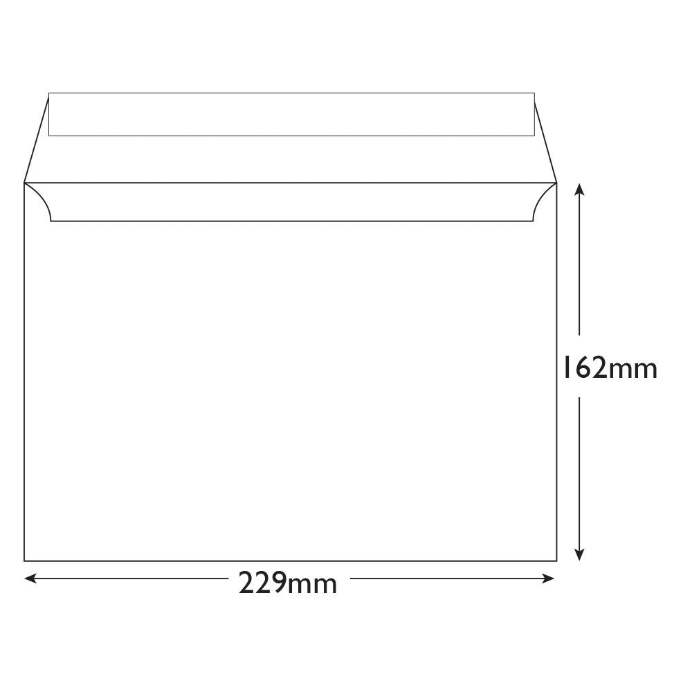 C5 Beautifully White 190gsm Peel & Seal Envelopes (Qty 50) 162mm x 229