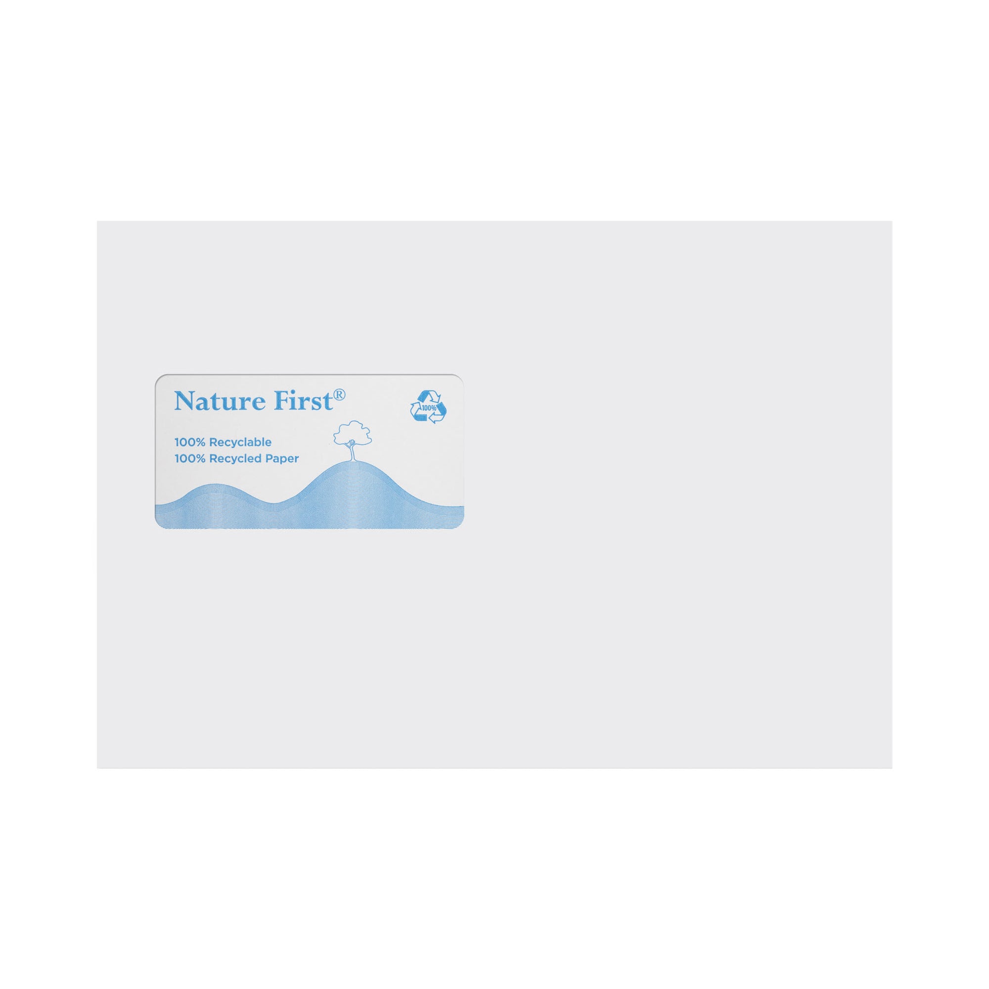 C5 White Recycled 90gsm Gummed High Window Envelopes 162 x 229mm [Qty 500] - All Colour Envelopes