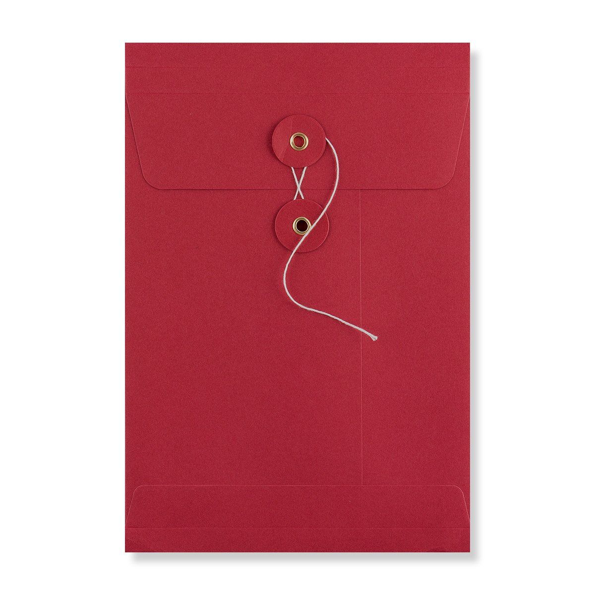 C5 Red Gusset String & Washer Envelopes [Qty 100] 229 x 162 x 25mm - All Colour Envelopes