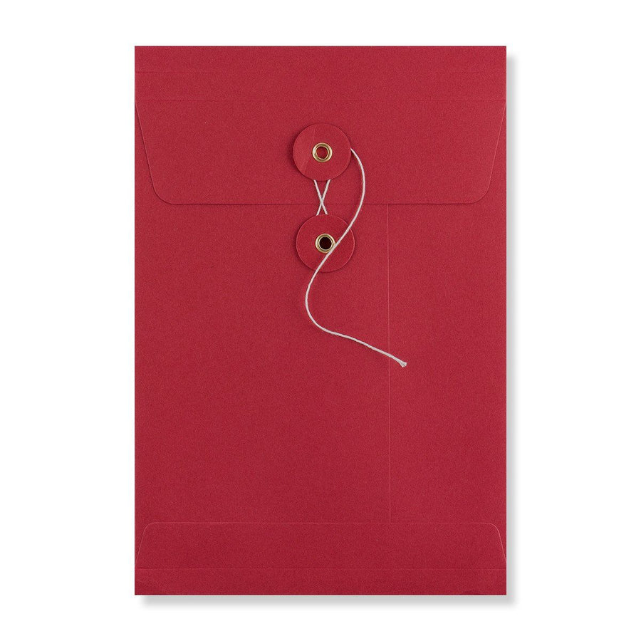 Red Envelope String Red C5 Gusset String & Washer Envelopes | 229 x 162mm - All Colour ...