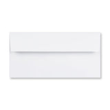 DL Conqueror Diamond White Window 120gsm Laid Peel & Seal Wallet Envelopes [Qty 500] 110 x 220mm - All Colour Envelopes