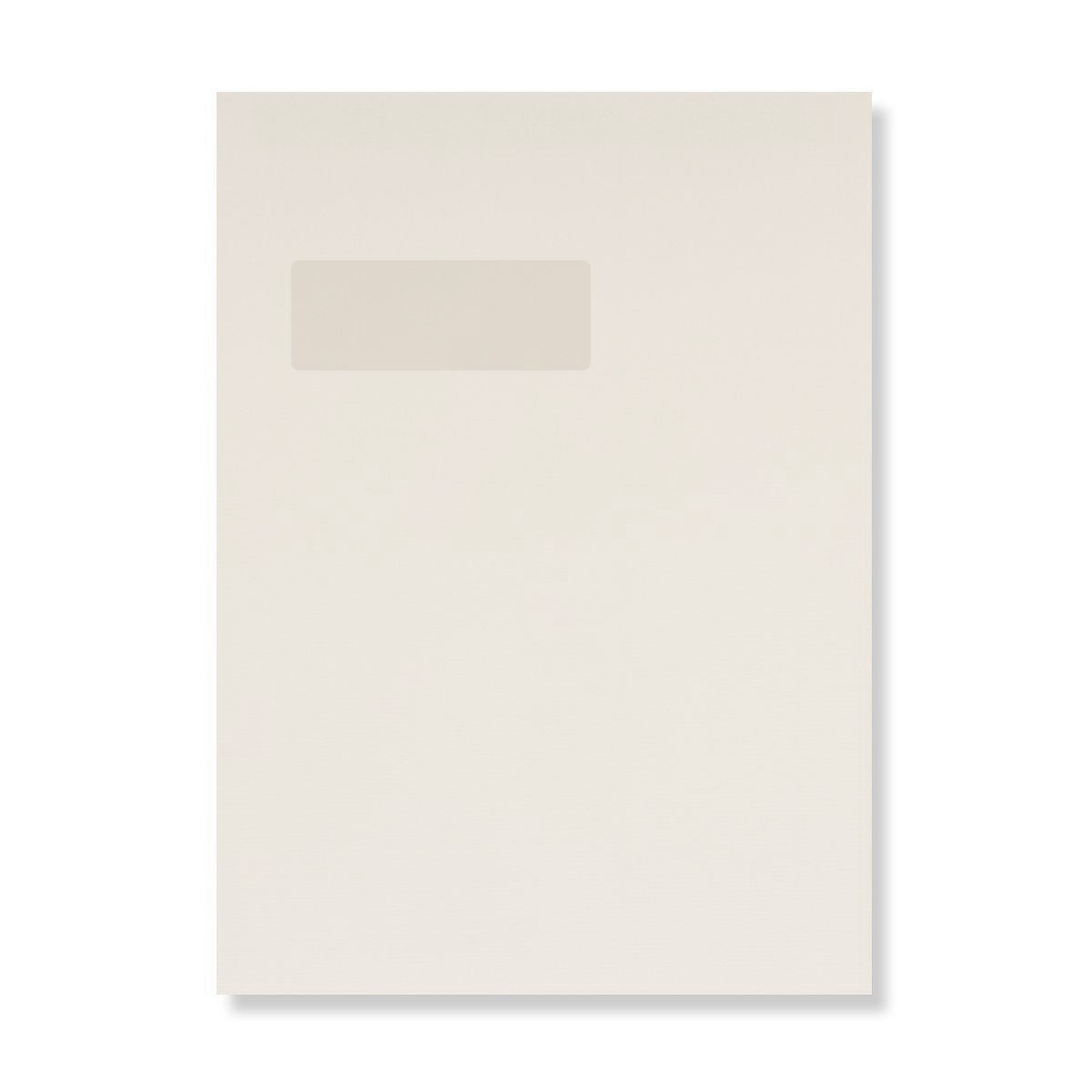 C4 Brilliant White Window 120gsm Peel & Seal Pocket Envelopes [Qty 250] 324 x 229mm - All Colour Envelopes