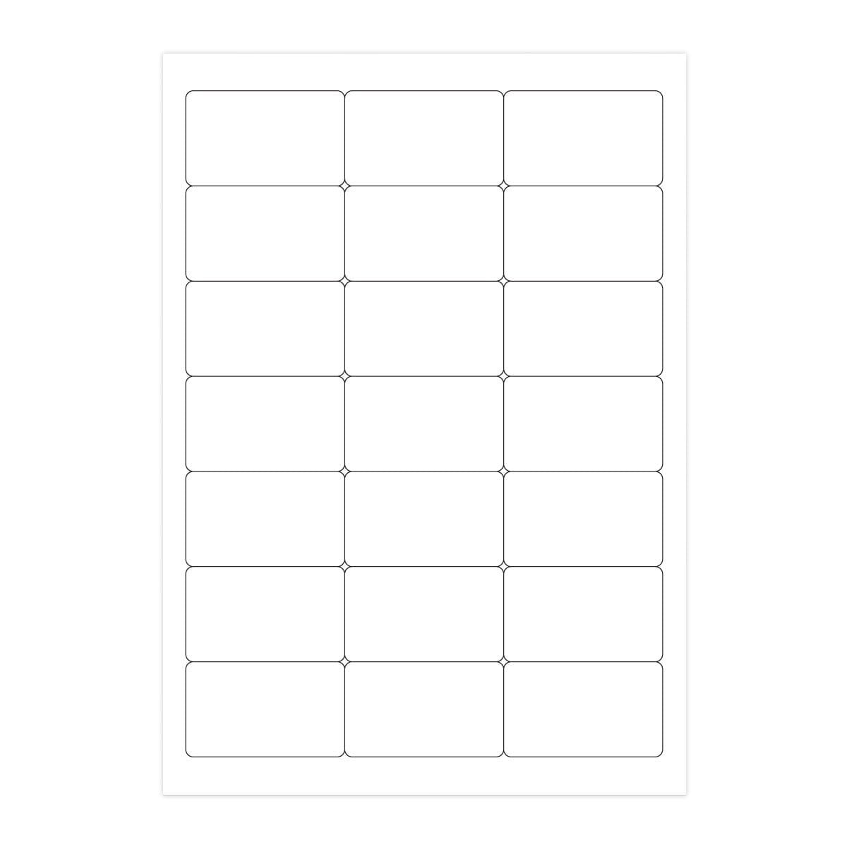 A4 White Address Labels - 21 Per Sheet [40 Sheets] - All Colour Envelopes