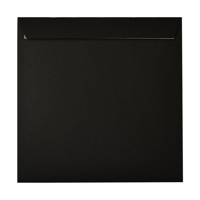 Square Black Envelopes 120gsm Peel & Seal [Qty 500] 220mm x 220mm - All Colour Envelopes