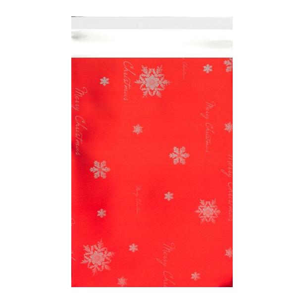 C3 Red Christmas Foil Bags [Qty 100] 320 x 450mm - All Colour Envelopes