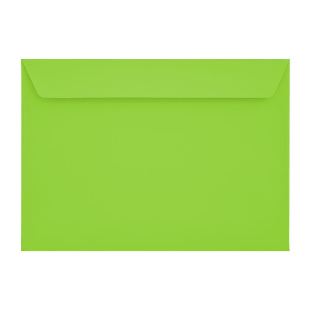 C4 Lime Green Wallet 120gsm Peel & Seal Envelopes [Qty 250] 229 x 324mm - All Colour Envelopes