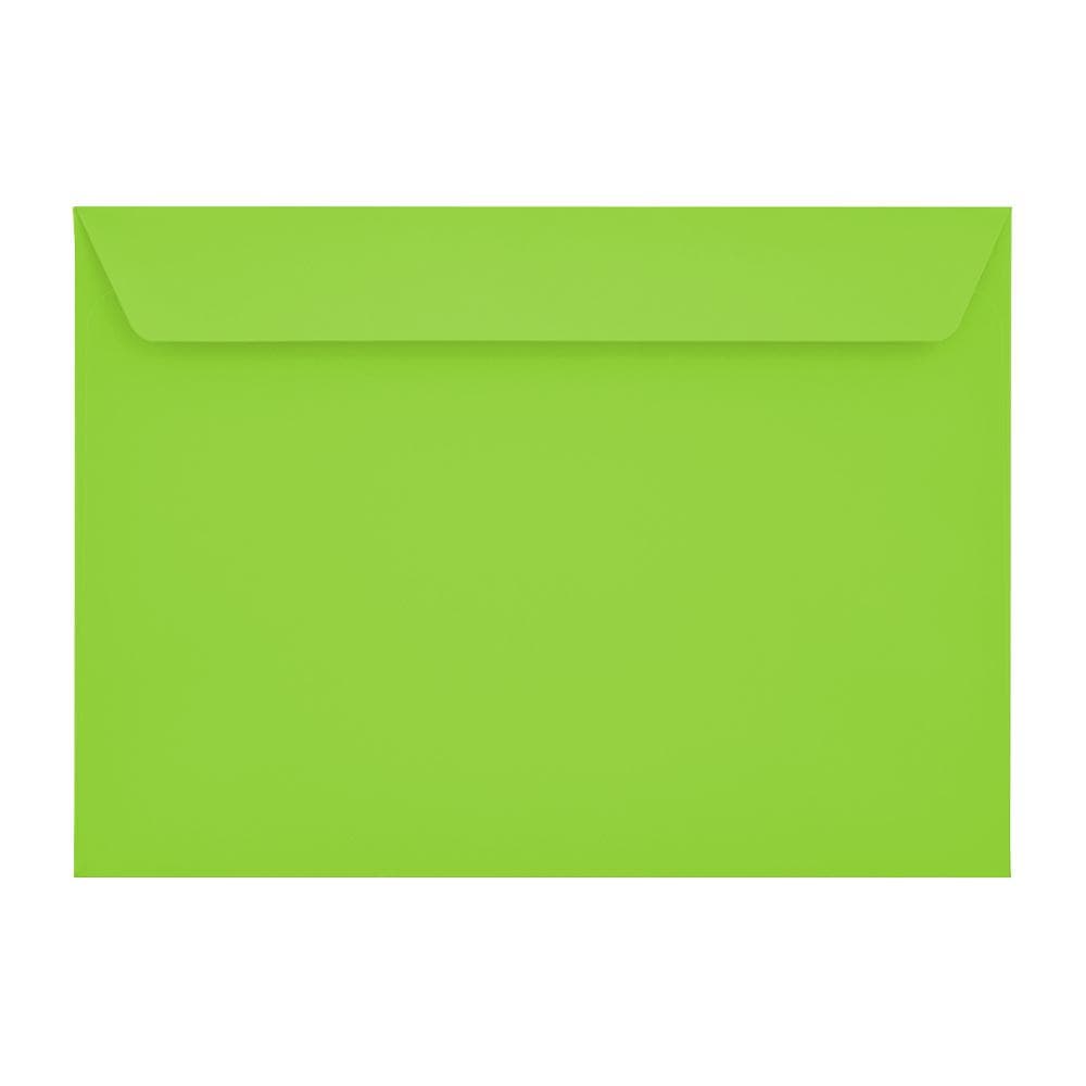 C4 Lime Green Wallet 120gsm Peel & Seal Envelopes [Qty 250] 229 x 324mm - All Colour Envelopes