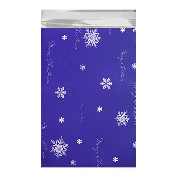 C5 Blue Christmas Foil Bags [Qty 250] 162 x 229mm - All Colour Envelopes