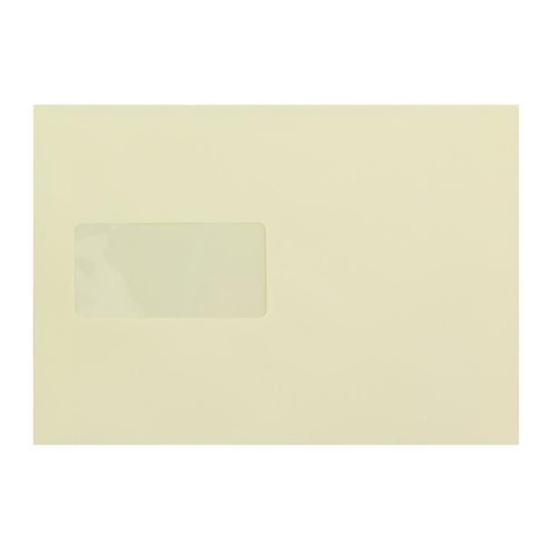 C5 Cream Window 120gsm Peel & Seal Envelopes [Qty 500] - All Colour Envelopes