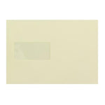 C5 Vanilla Cream Window 130gsm Peel & Seal Envelopes [Qty 250] 162 x 229mm - All Colour Envelopes