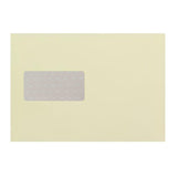 C5 Cream Window 120gsm Peel & Seal Envelopes (with Opaque) [Qty 500] - All Colour Envelopes