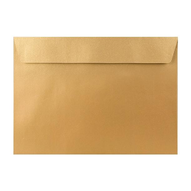 C5 Metallic Gold Finish 120gsm Peel & Seal Envelopes [Qty 200] 162 x 229mm - All Colour Envelopes