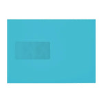 C5 Pacific Blue 120gsm Window Peel & Seal Envelopes [Qty 250] 162 x 229mm - All Colour Envelopes