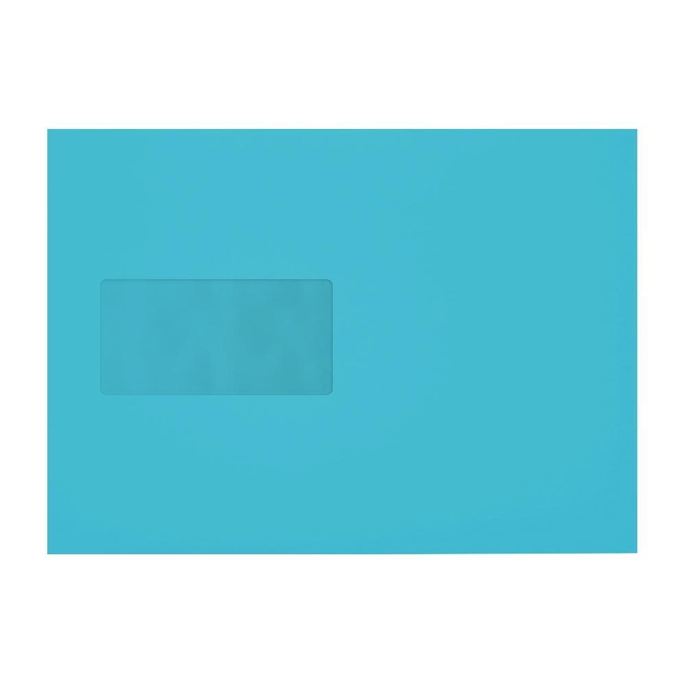 C5 Pacific Blue 120gsm Gummed Mailing Window Envelopes [Qty 500] 162 x 235mm - All Colour Envelopes