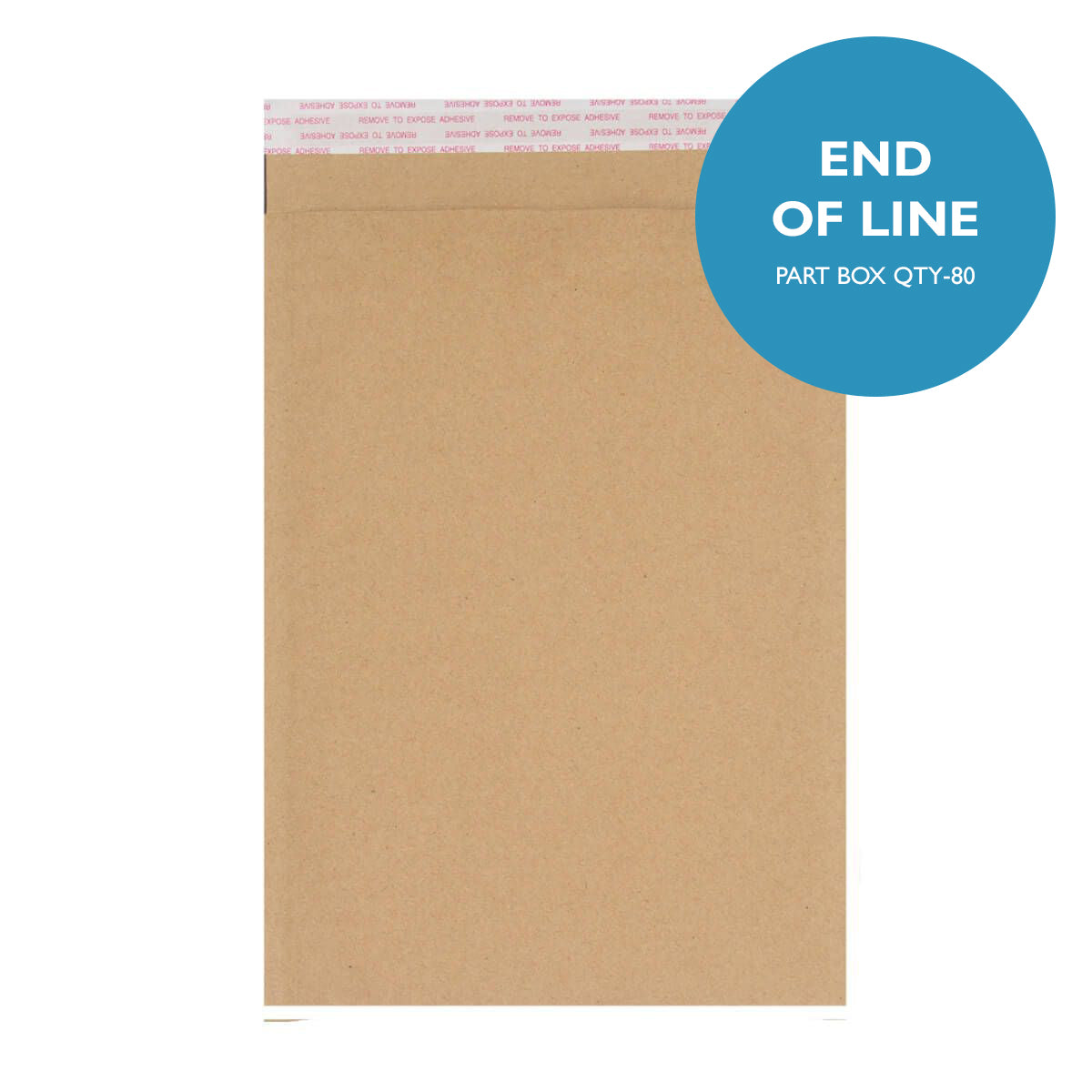265mm x 180mm Eco Friendly Recyclable Manilla Padded Envelope [Qty 80