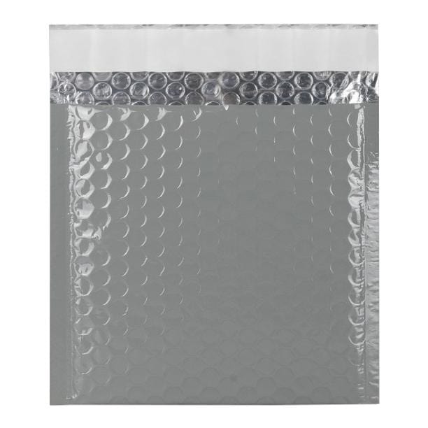 165 x 165 Grey Gloss Padded Bubble Envelopes [Qty 100] - All Colour Envelopes