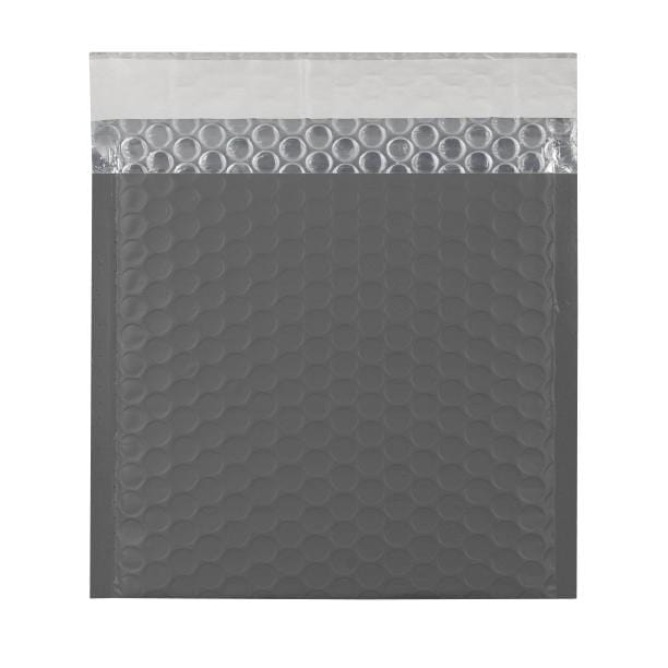 Square Dark Grey Matt Padded Bubble Envelopes 165 x 165mm - All Colour Envelopes
