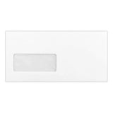DL White Premium Ultra Window 120gsm Wallet Peel & Seal Envelopes [Qty 500] - All Colour Envelopes