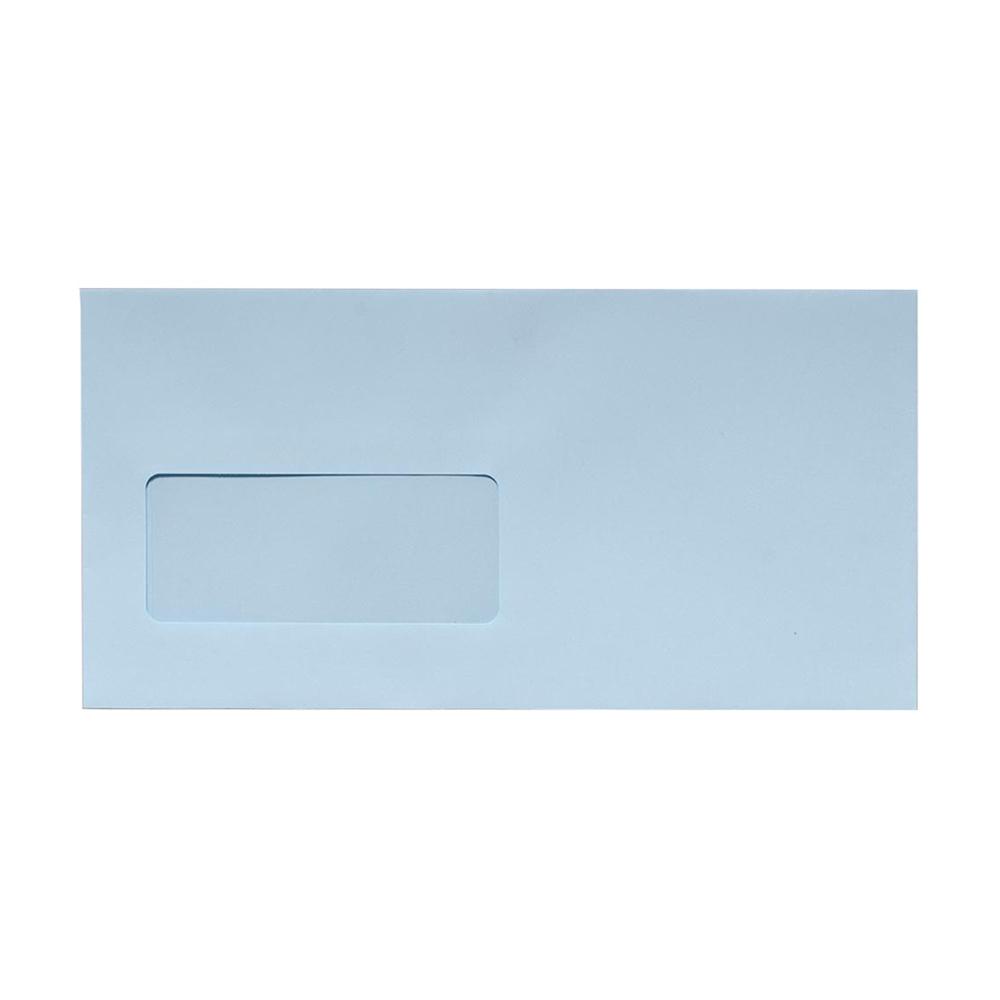 DL Baby Blue Window Envelopes [Qty 500] 100gsm Peel & Seal 110 x 220mm - All Colour Envelopes